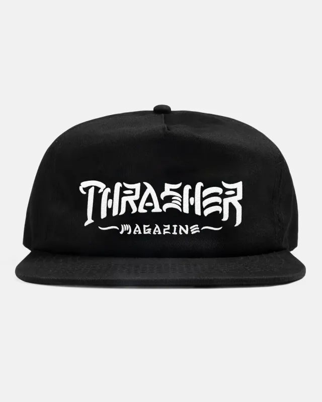 Thrasher Thrash & Destroy snapback caps svart
