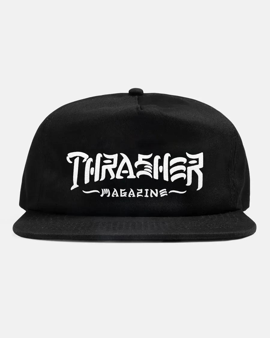 Thrasher Thrash & Destroy snapback caps svart