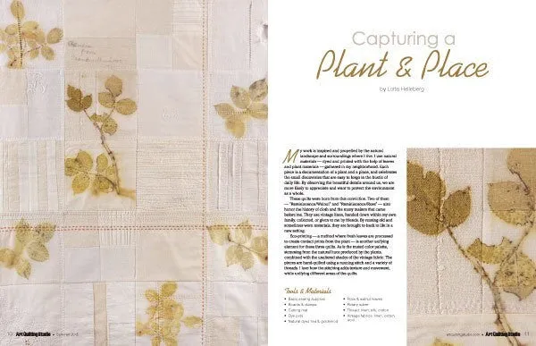 Stampington Art Quilting Studio 1 år blad abonnement 4 utgaver