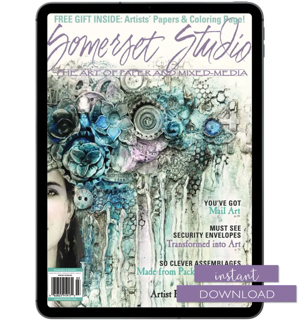 Stampington Somerset Studio Mar/Apr 2016 blad digital utgave