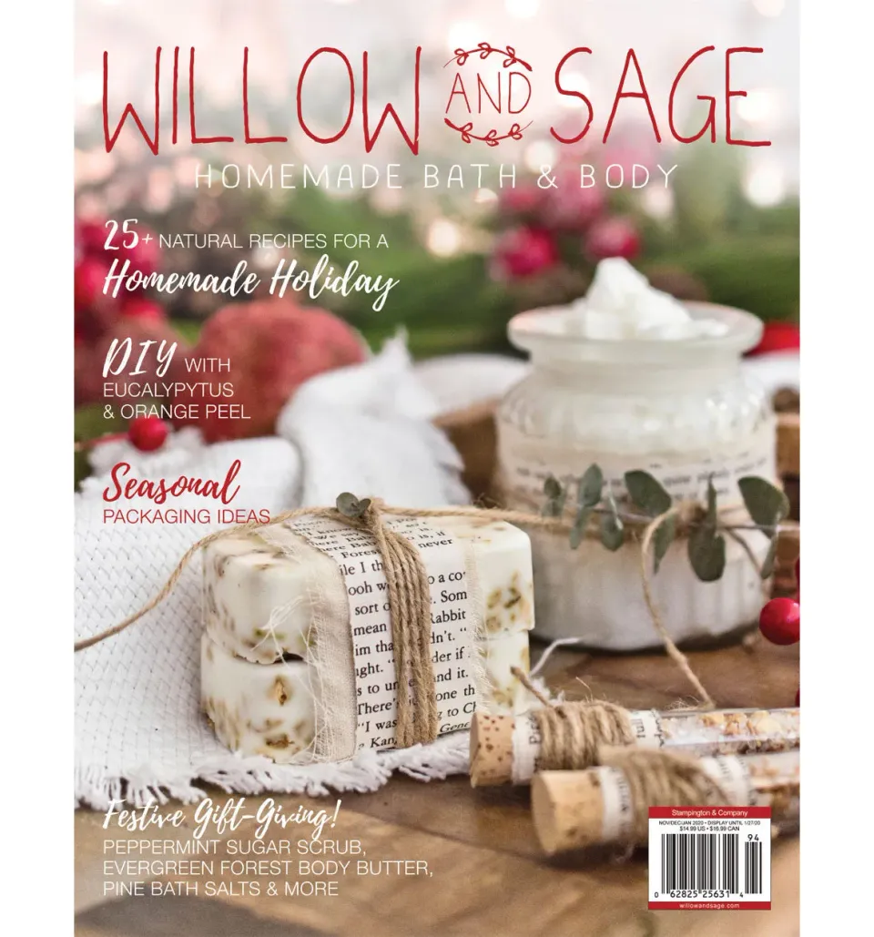 Stampington Willow and Sage Winter 2020 blad hudpleie