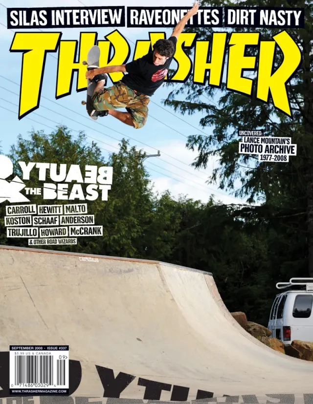 Thrasher Magazine september 2008 blad arkiv