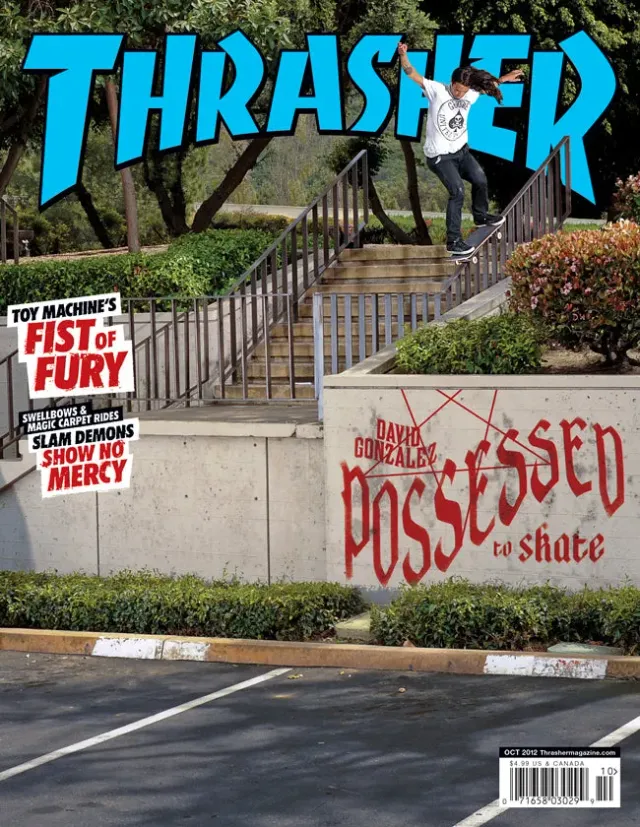 Thrasher Magazine oktober 2012 blad David Gonzalez