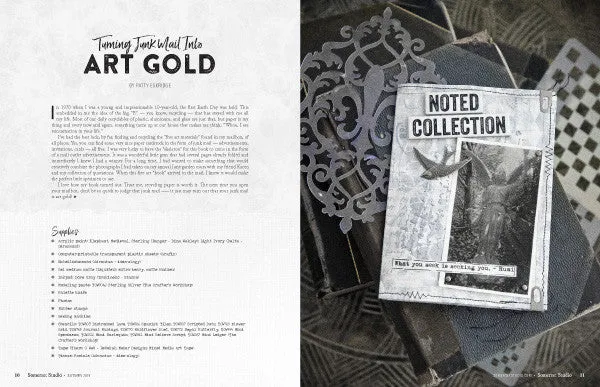 Stampington Somerset Studio Autumn 2019 blad PDF-nedlasting