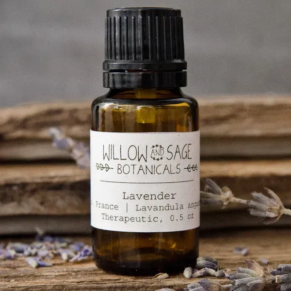 Willow and Sage Botanicals Lavendel eterisk olje 0,5 oz fransk