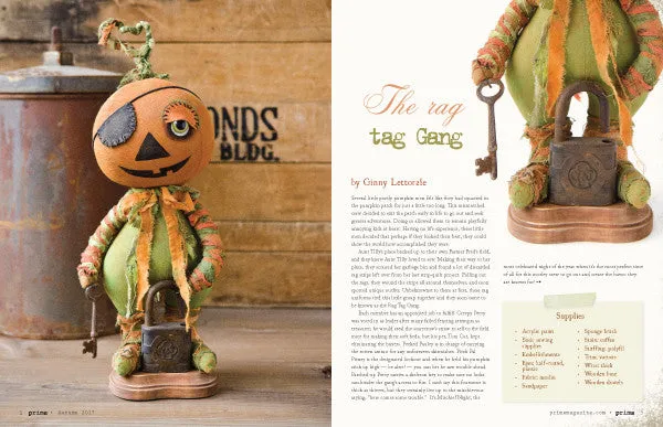 Stampington Prims Autumn 2017 blad digital PDF halloween