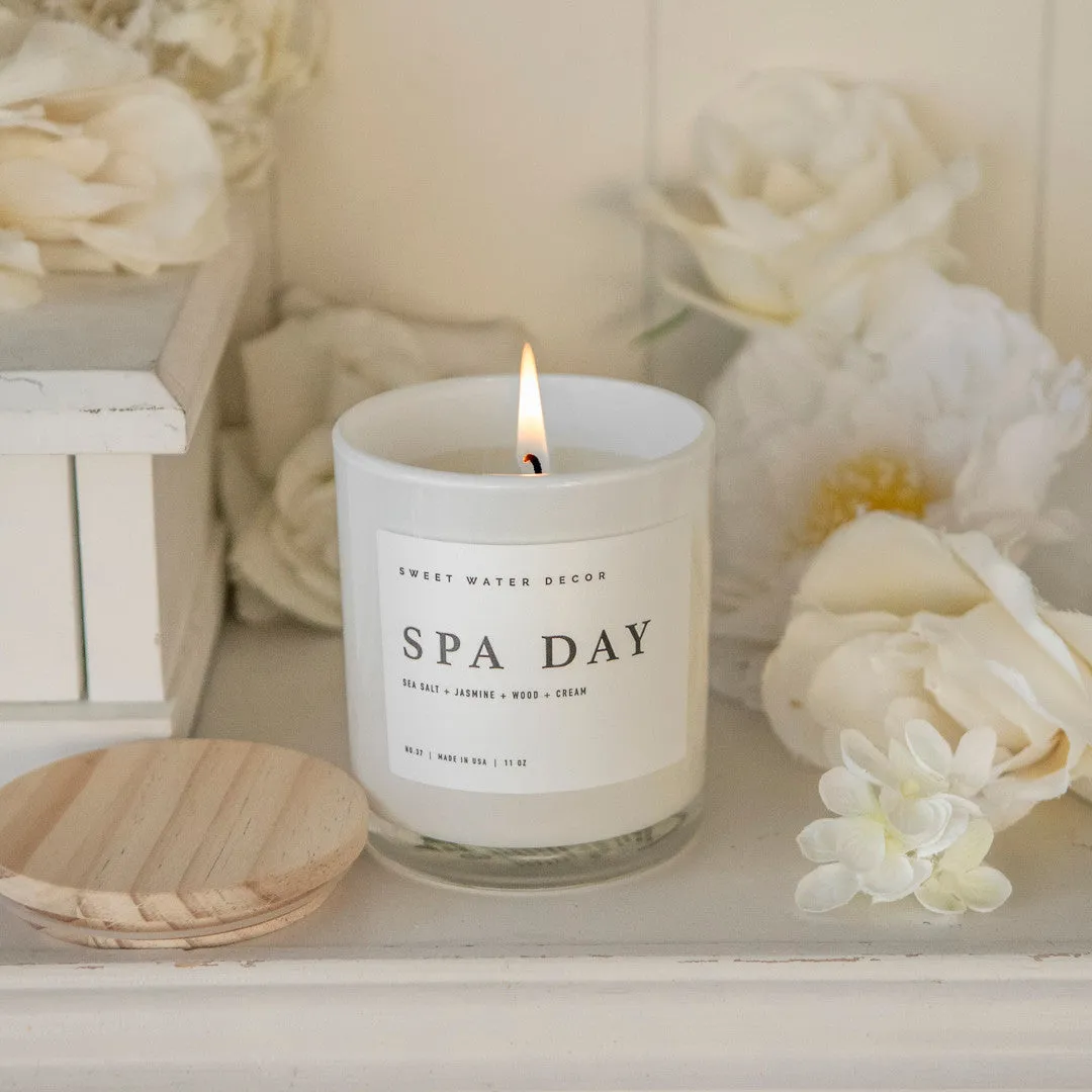 Stampington Spa Day 11 oz duftlys soy jasmin