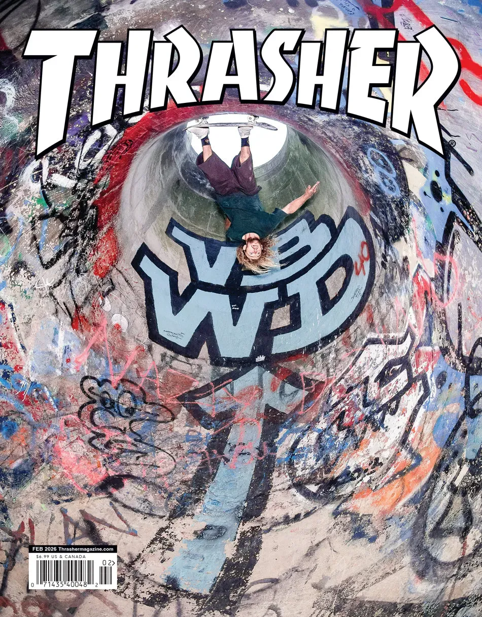 Thrasher februar 2026 blad skate