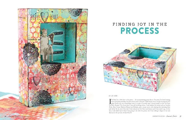 Stampington Somerset Studio jan/feb 2018 blad digital mixed-media
