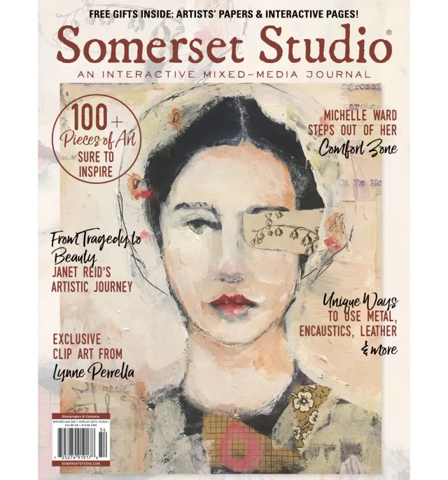Stampington Somerset Studio Spring 2021 blad digital mixed-media