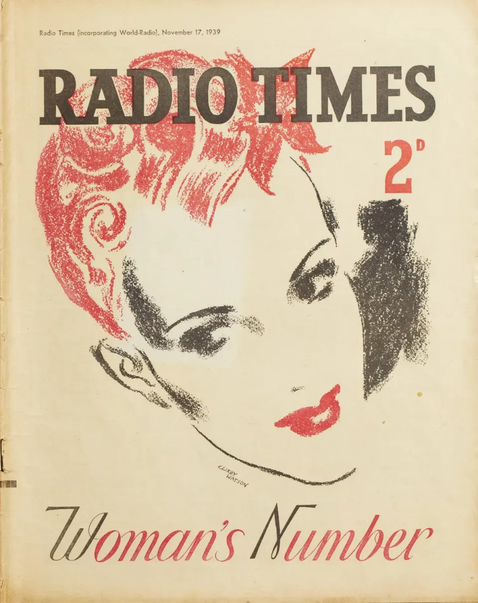 RadioTimes Woman’s Number 1939 plakat – vintage kunsttrykk