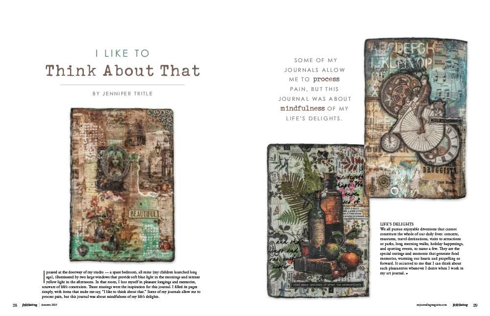 Stampington Art Journaling Winter 2026 blad PDF 144 sider