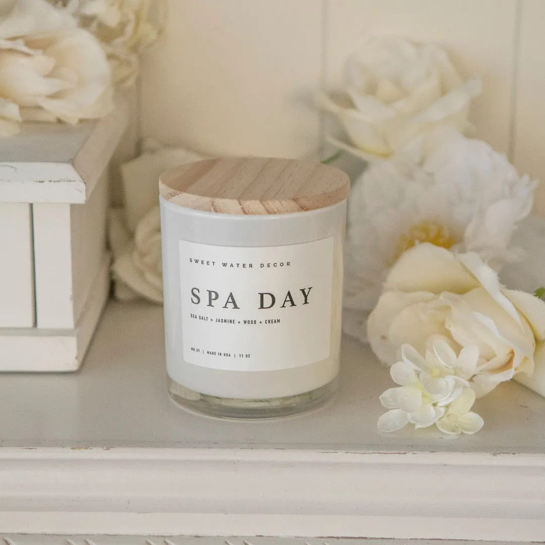 Stampington Spa Day 11 oz duftlys soy jasmin