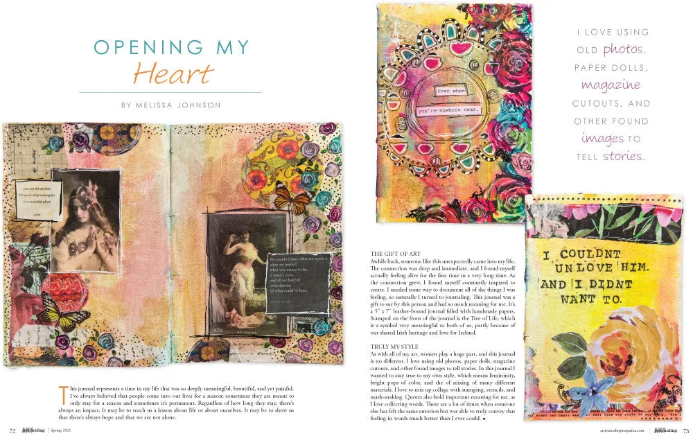 Stampington Art Journaling Spring 2021 blad digital PDF
