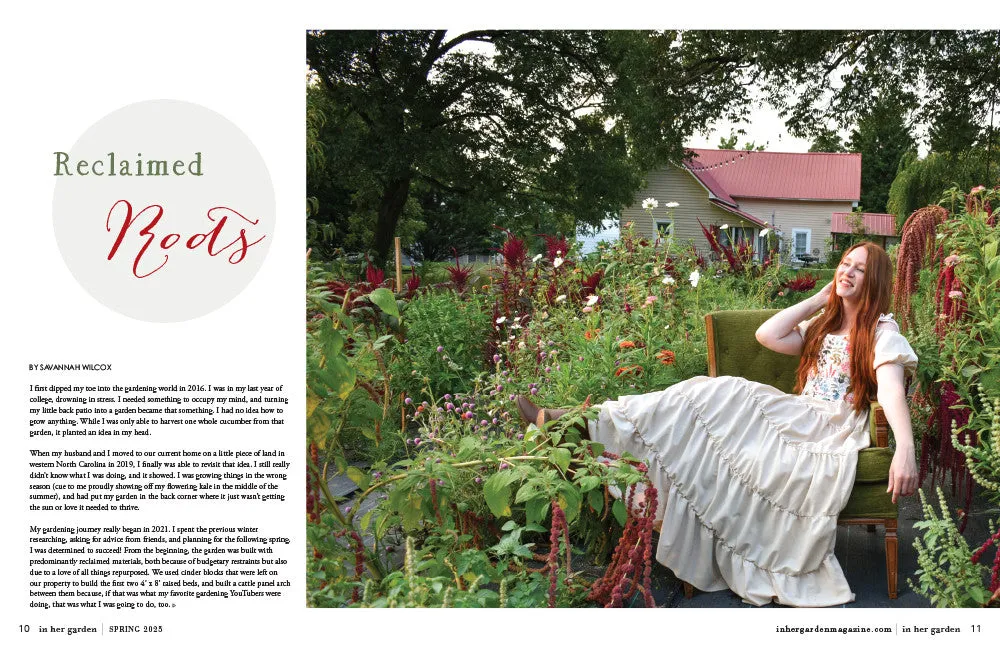 Stampington In Her Garden Spring 2025 blad hageglede