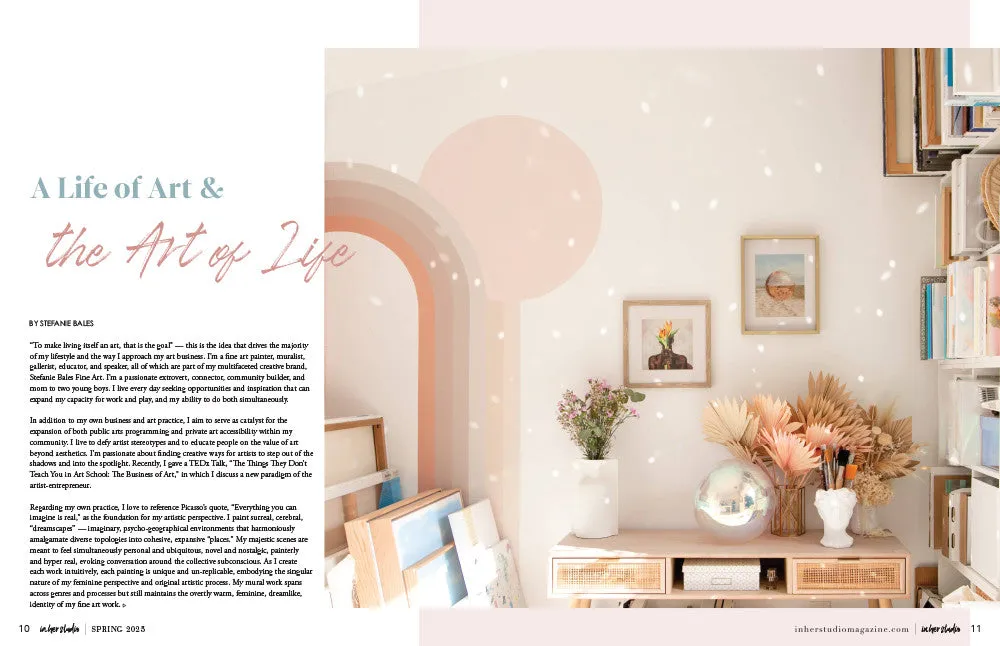 Stampington In Her Studio Spring 2025 blad PDF atelier