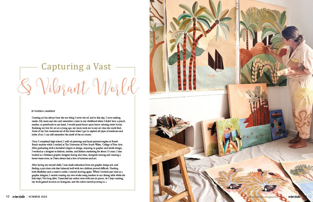 Stampington In Her Studio Summer 2025 blad PDF 160 sider