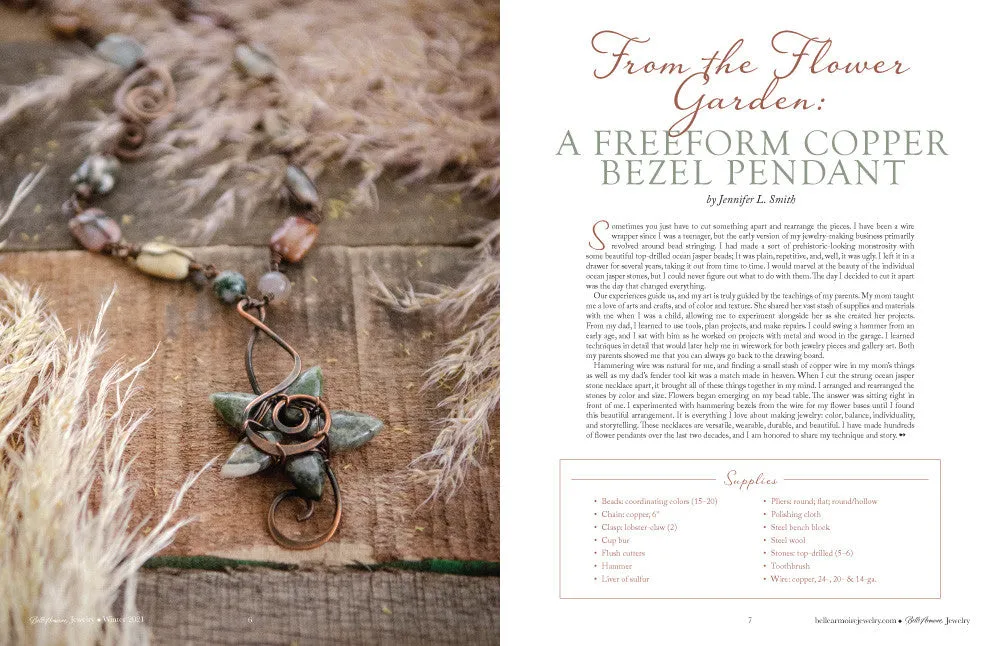 Stampington Belle Armoire Jewelry Winter 2021 blad PDF 144 sider