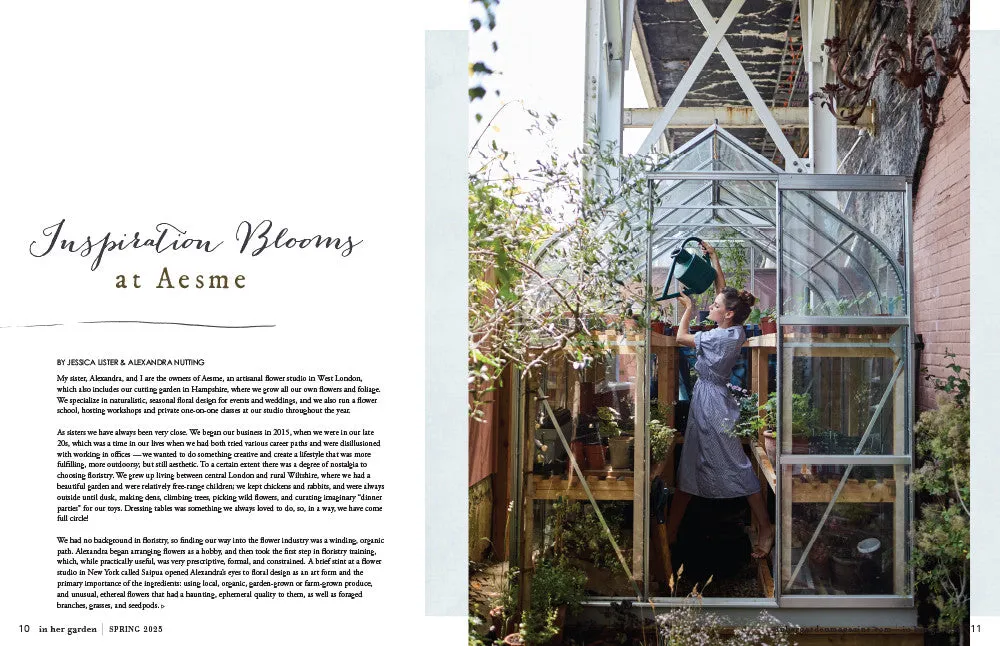 Stampington In Her Garden Spring 2025 blad digital hage