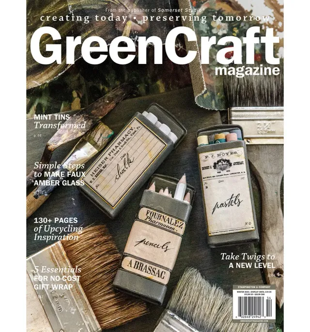 Stampington GreenCraft Winter 2025 blad gjenbruk