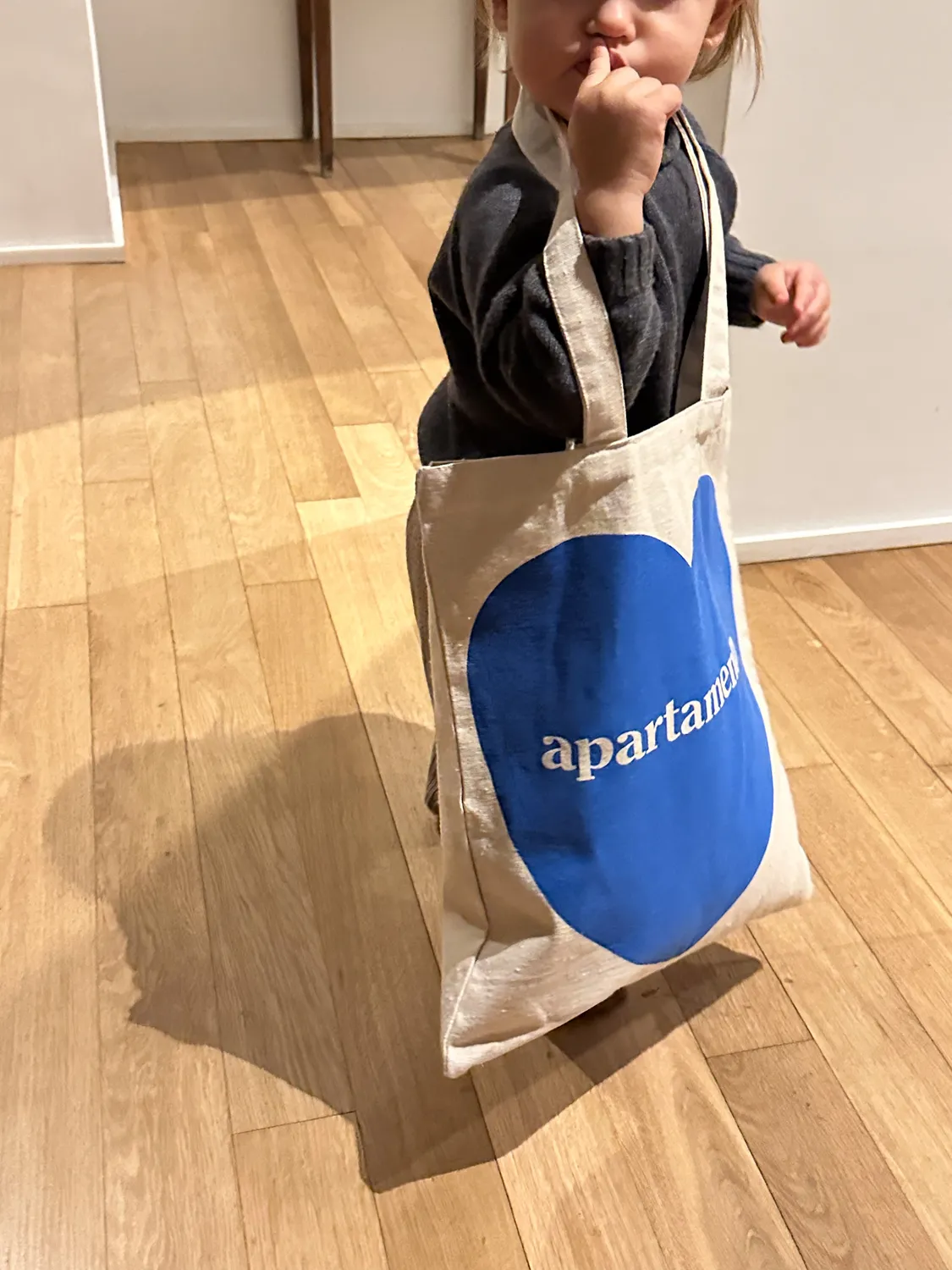 Apartamento Heart Tote Bag handlenett blue flame