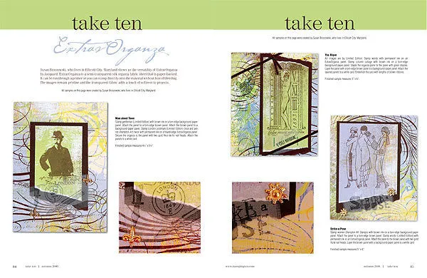 Stampington Take Ten Autumn 2006 blad kortlaging 480 kort