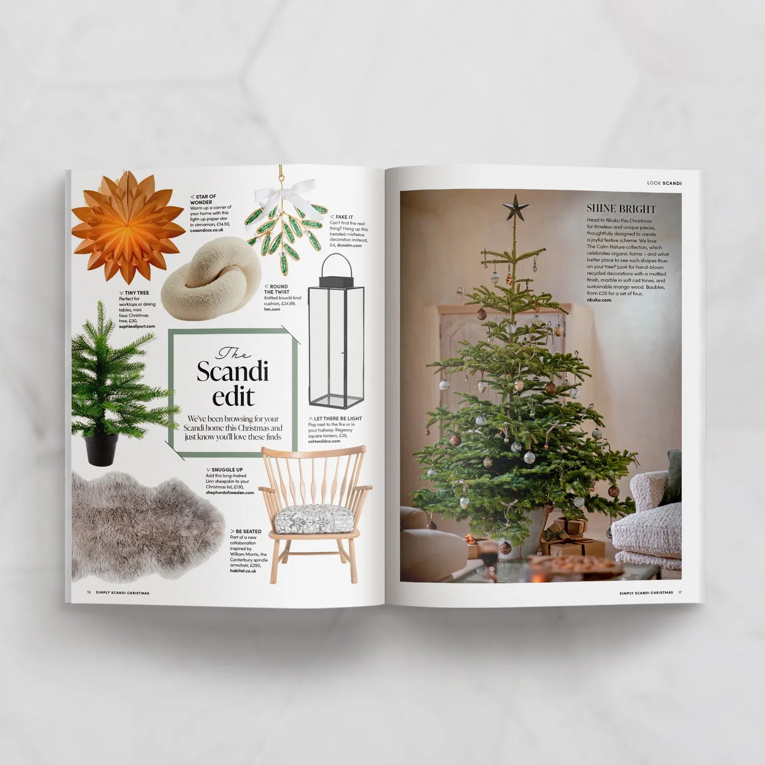 Simply Scandi Christmas Special 2024 blad papir jul