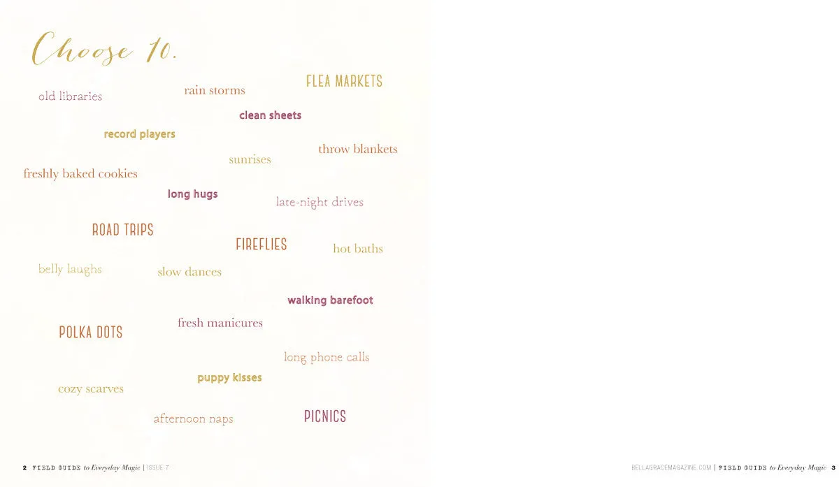 Stampington Field Guide Issue 7 blad arbeidsbok mindfulness
