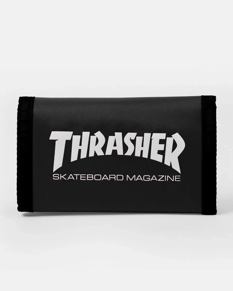 Thrasher Skate Mag lommebok borrelås svart nylon
