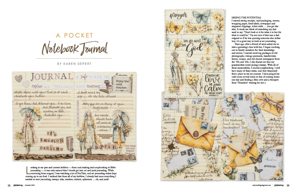 Stampington Art Journaling Autumn 2026 blad PDF journaling