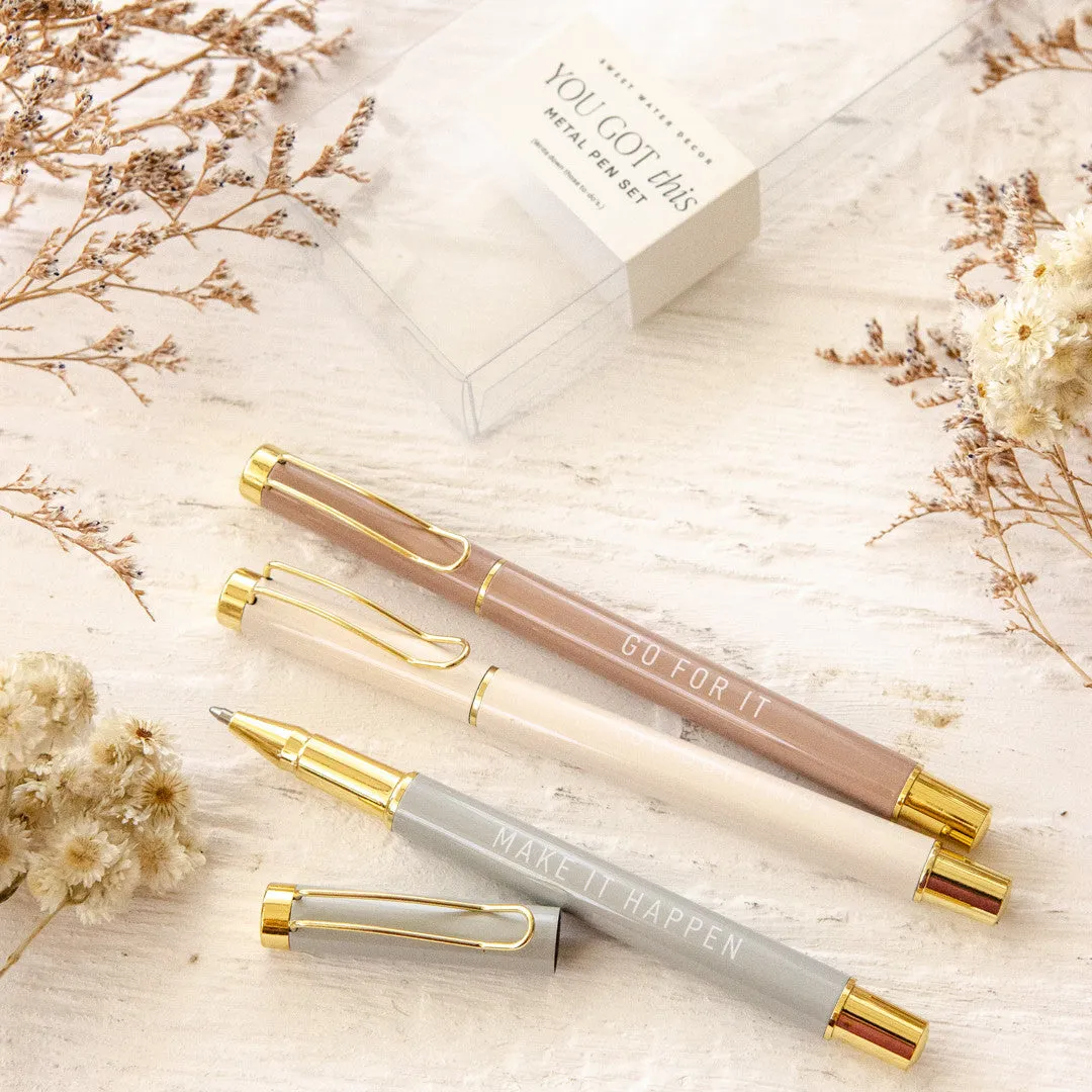 Sweet Water Decor You Got This metallpenner 3-pakning sort