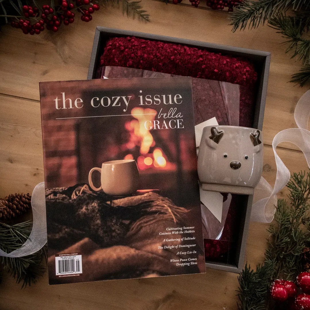 Stampington The Cozy Issue Volume 7 gavepakke sjal + lys