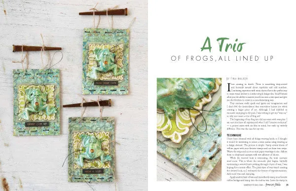 Stampington Somerset Studio Mar/Apr 2016 blad digital vår