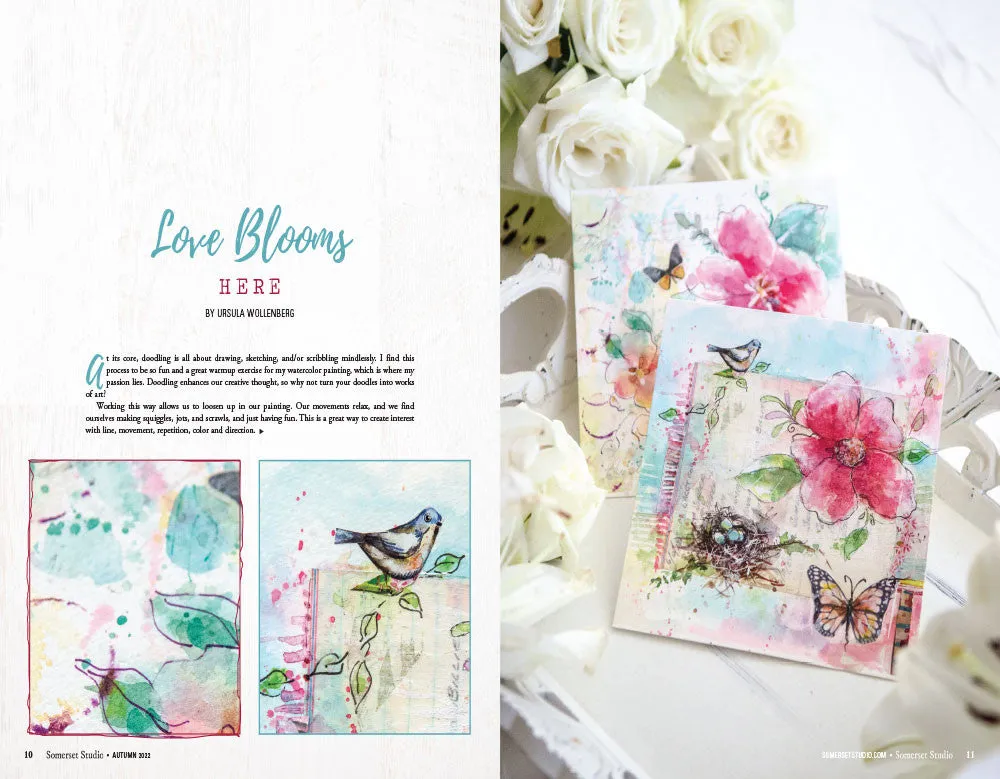 Stampington Somerset Studio Autumn 2022 blad PDF mixed media