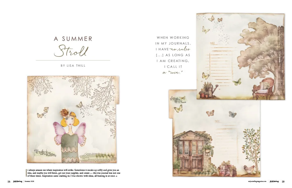 Stampington Art Journaling Summer 2026 magasin enkeltutgave art journal