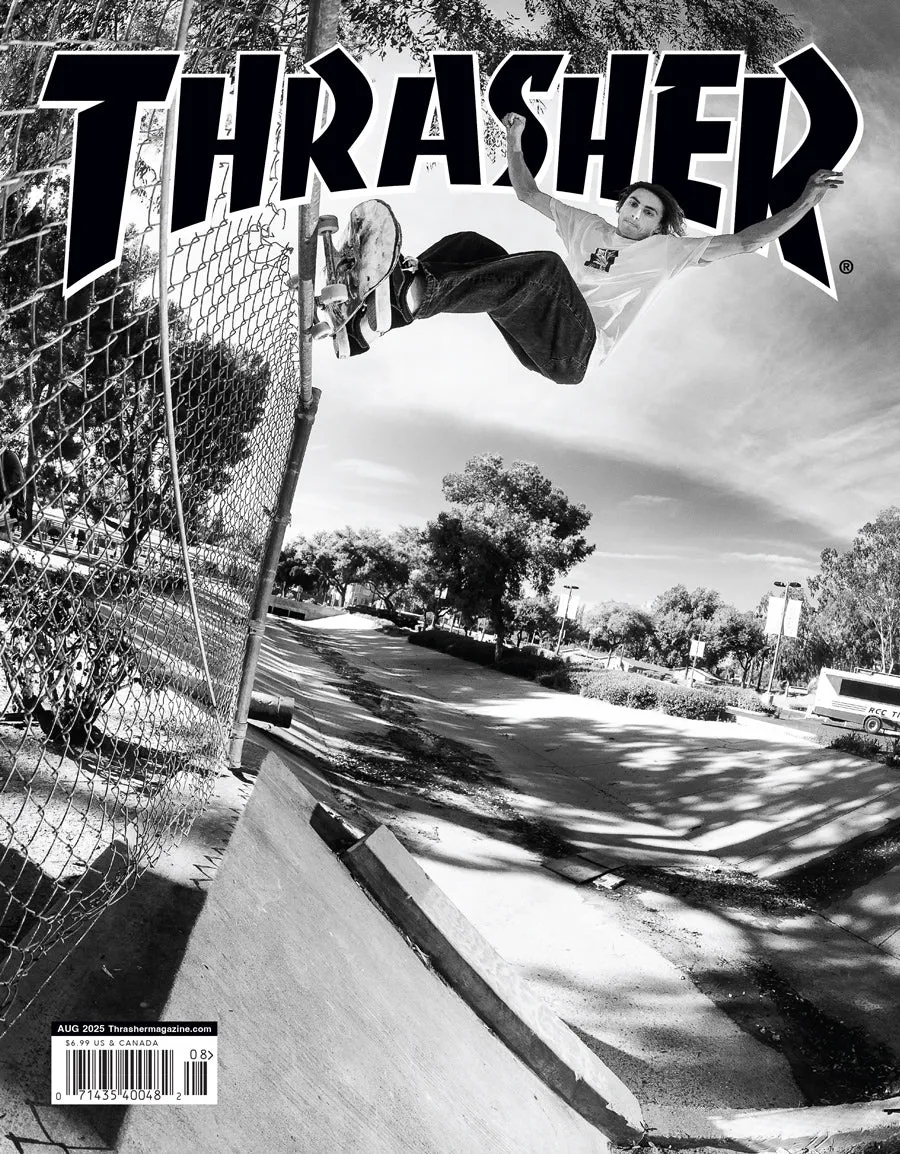 Thrasher Magazine blad august 2025 Curren Caples