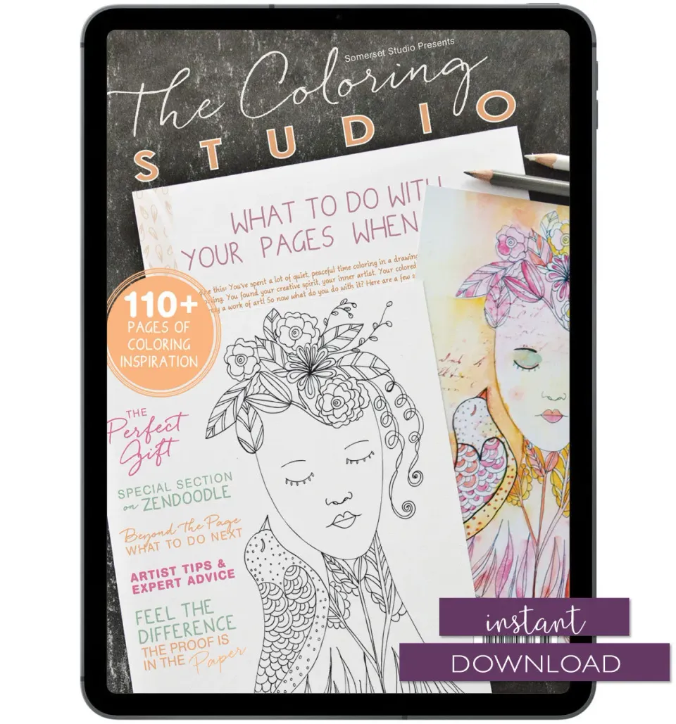Stampington The Coloring Studio Premier fargeleggingsblad pdf