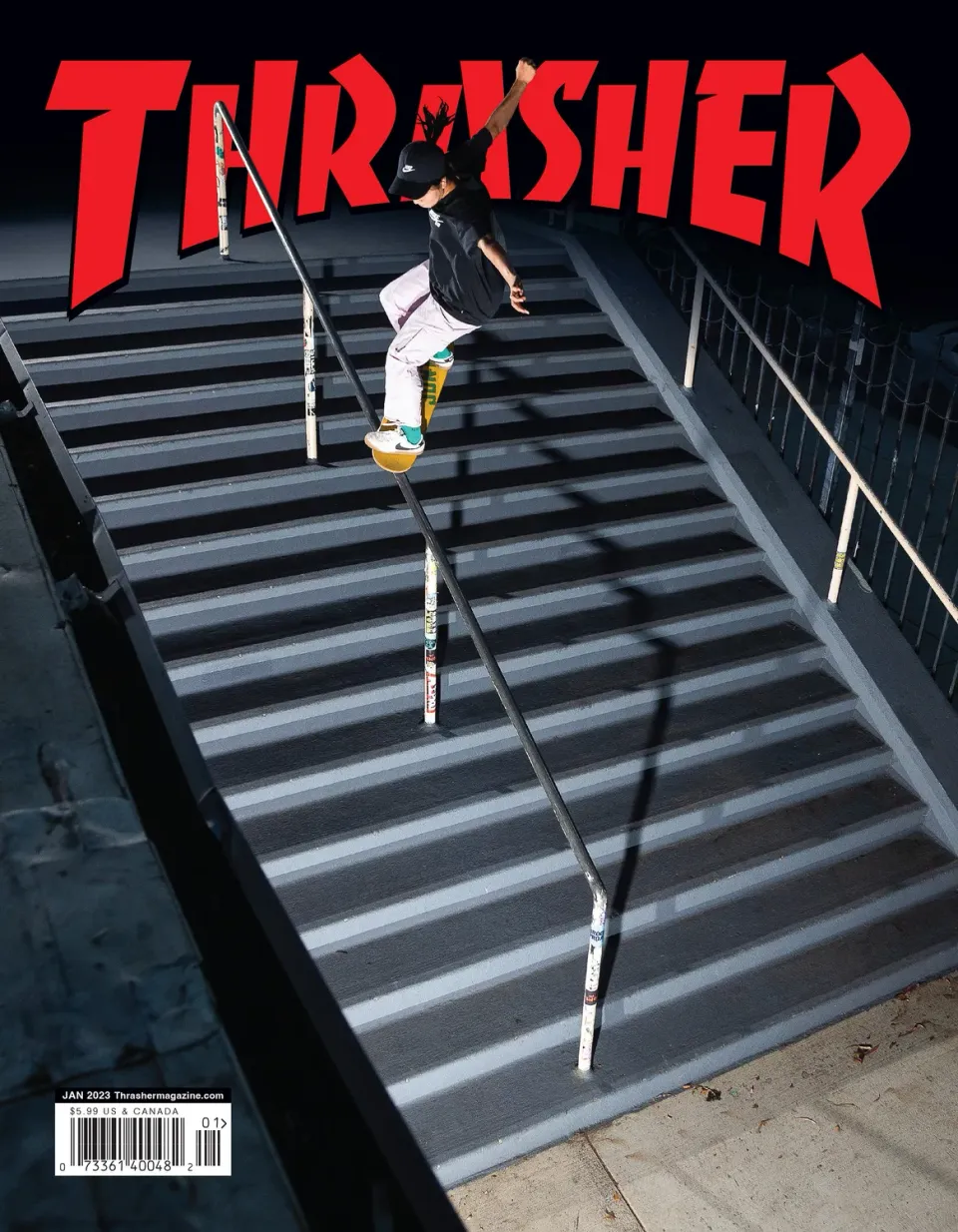 Thrasher Magazine januar 2023 blad nr 510