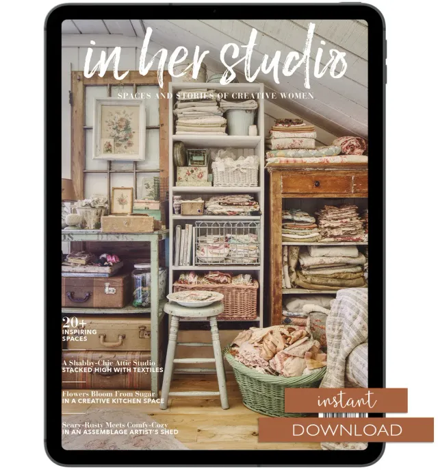 Stampington In Her Studio Spring 2025 blad PDF atelier