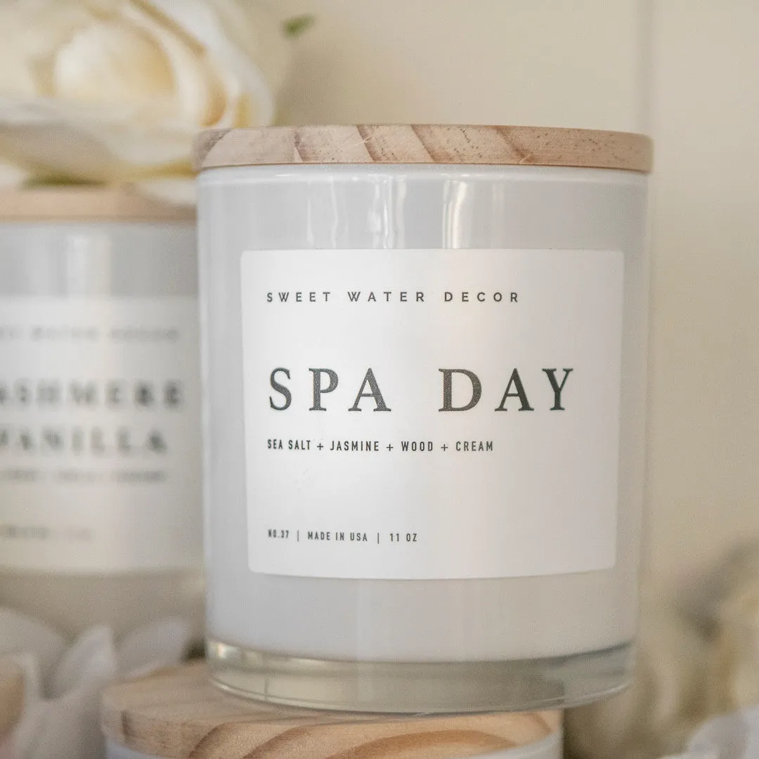 Stampington Spa Day 11 oz duftlys soy jasmin