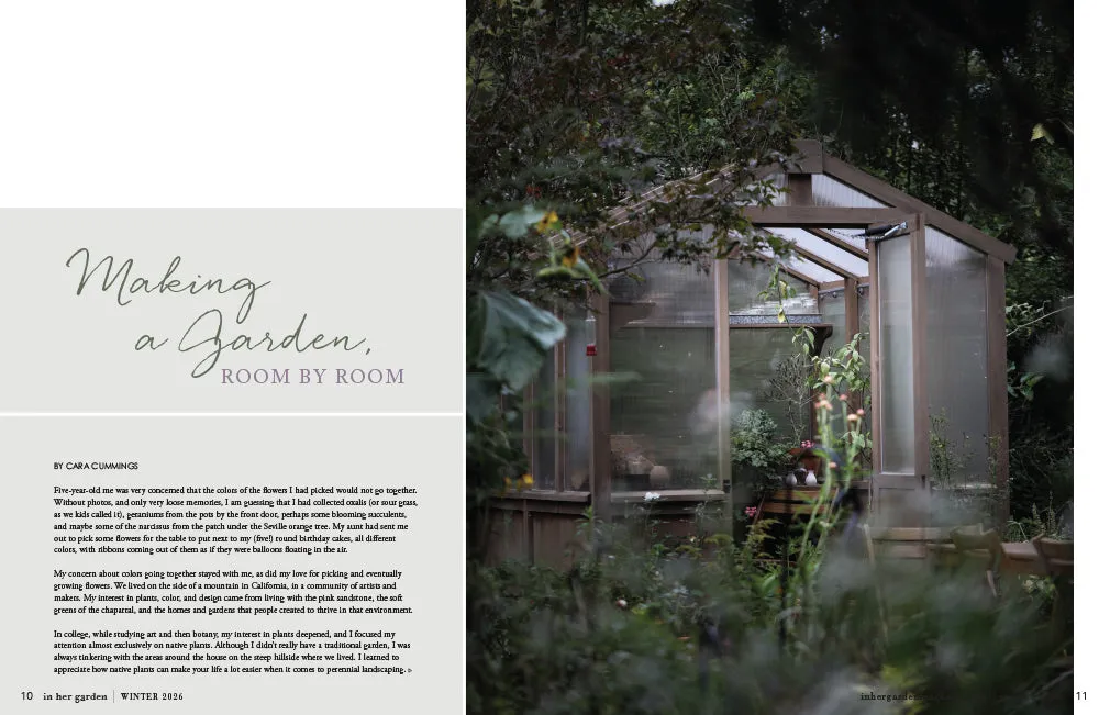 Stampington In Her Garden abonnement 1 år 4 nummer hageblad