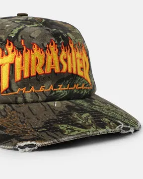 Thrasher Flame snapback caps camo bomull
