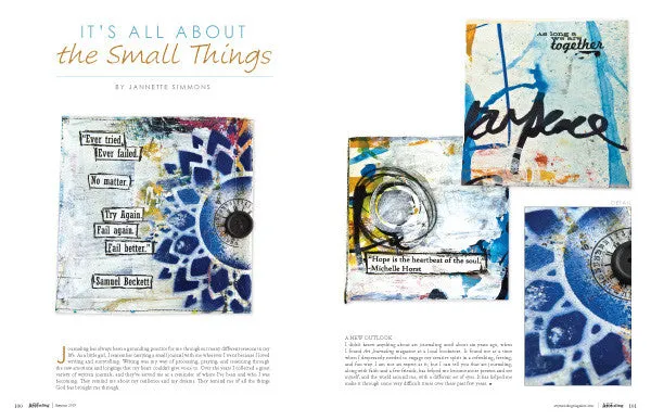 Stampington Art Journaling Autumn 2019 blad digitalutgave halloween