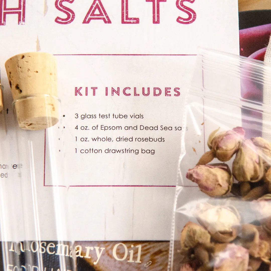 Stampington Willow and Sage Natural Rosebud Salts DIY-sett badesalt