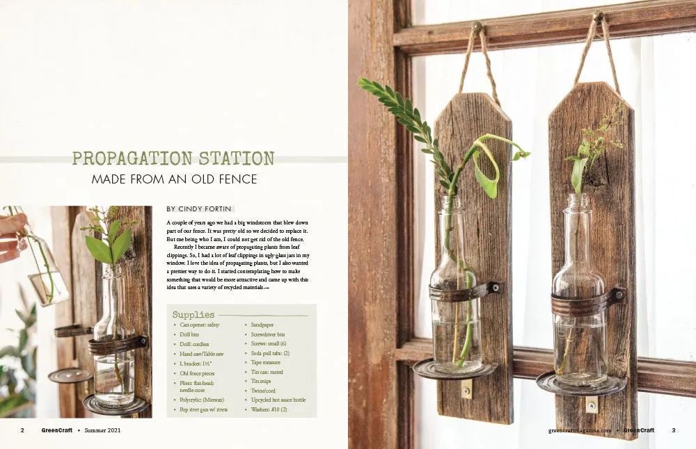 Stampington GreenCraft Summer 2021 blad gjenbruk