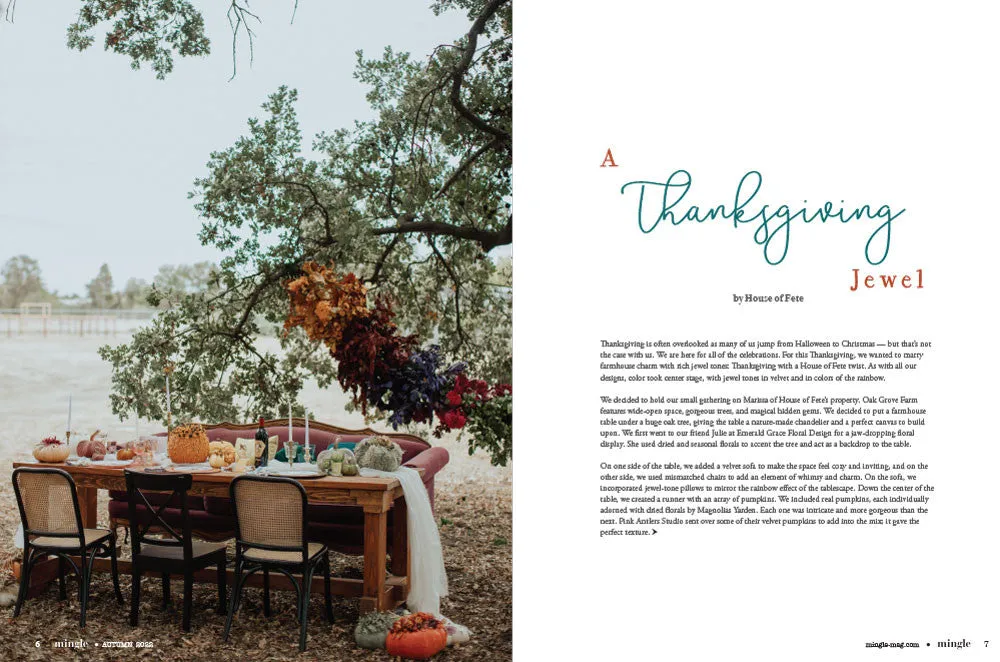 Stampington Mingle Autumn 2022 blad PDF-utgave høstfest