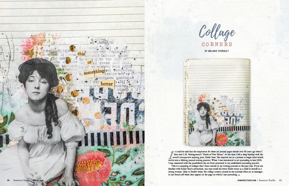 Stampington Somerset Studio Winter 2023 blad mixed media