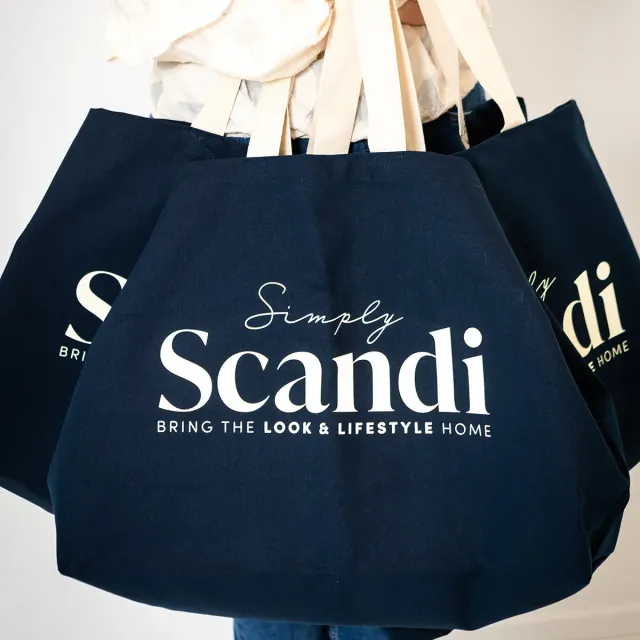 Simply Scandi Classic tote handlenett navy canvas