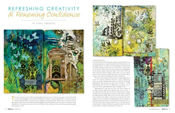 Stampington Art Journaling Autumn 2018 blad pdf mixed media