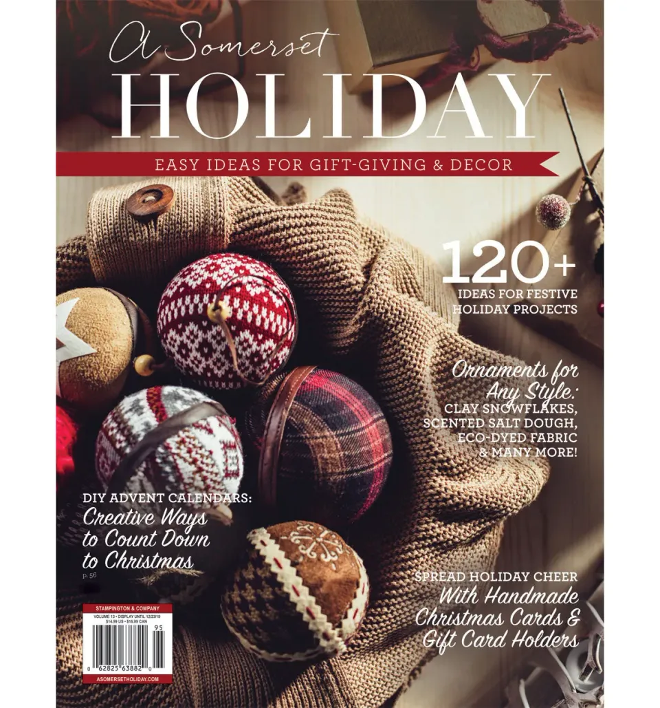 Stampington A Somerset Holiday 13 blad PDF julepynt